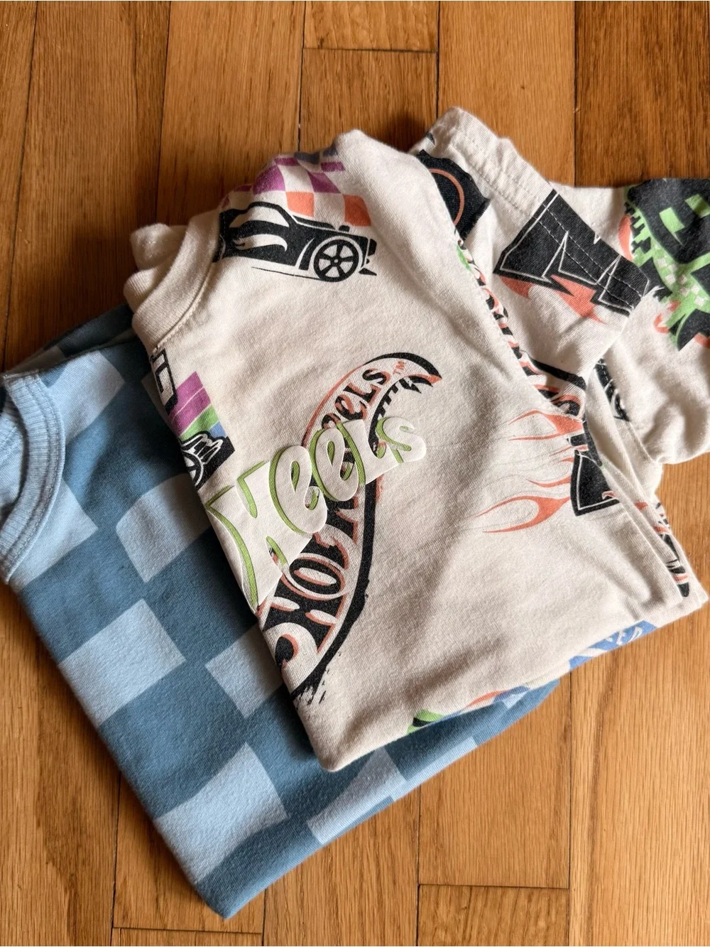 Kids' Graphic Tee set in White with Multicolor Prints